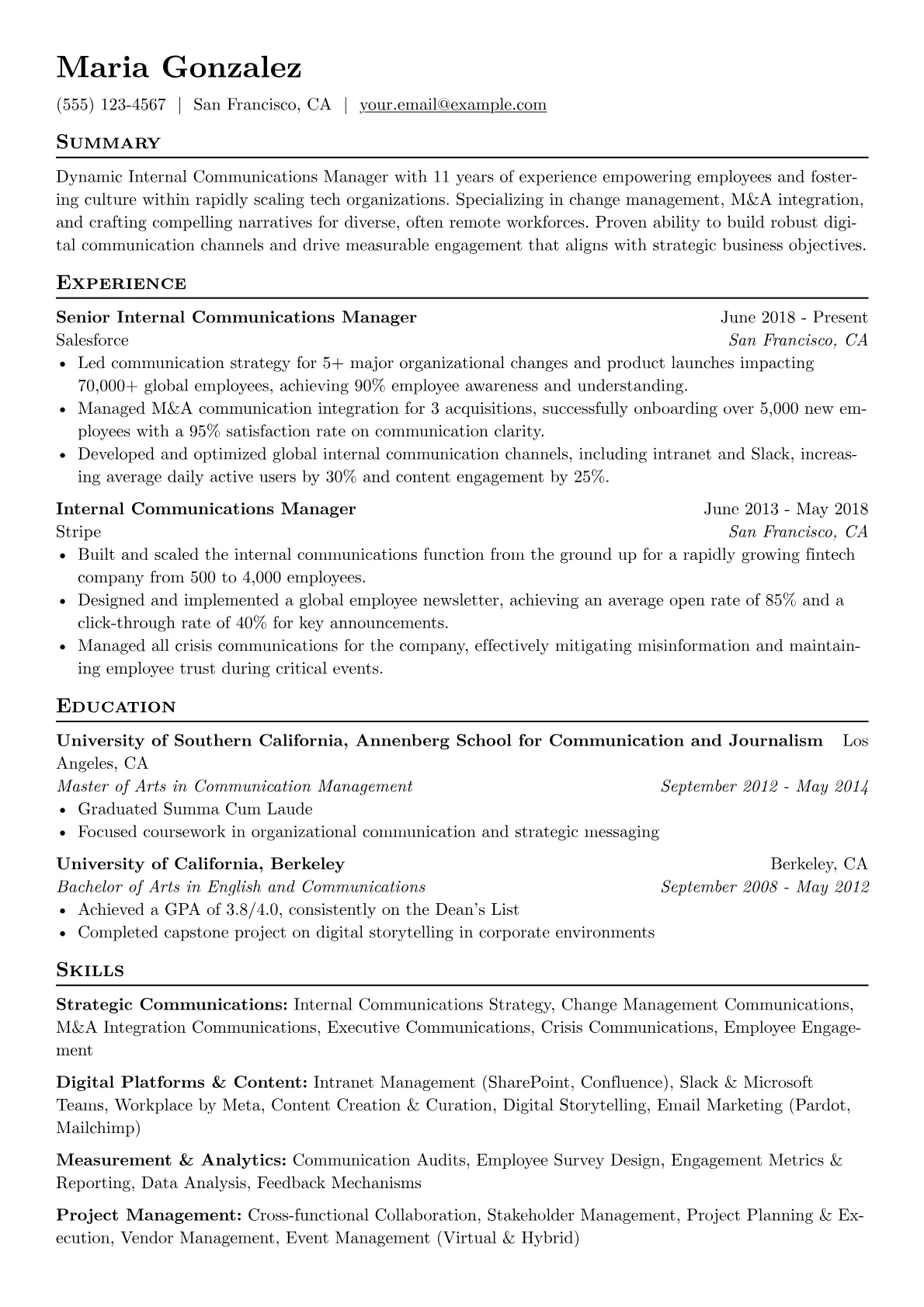 Strategic Communications version - Page 1