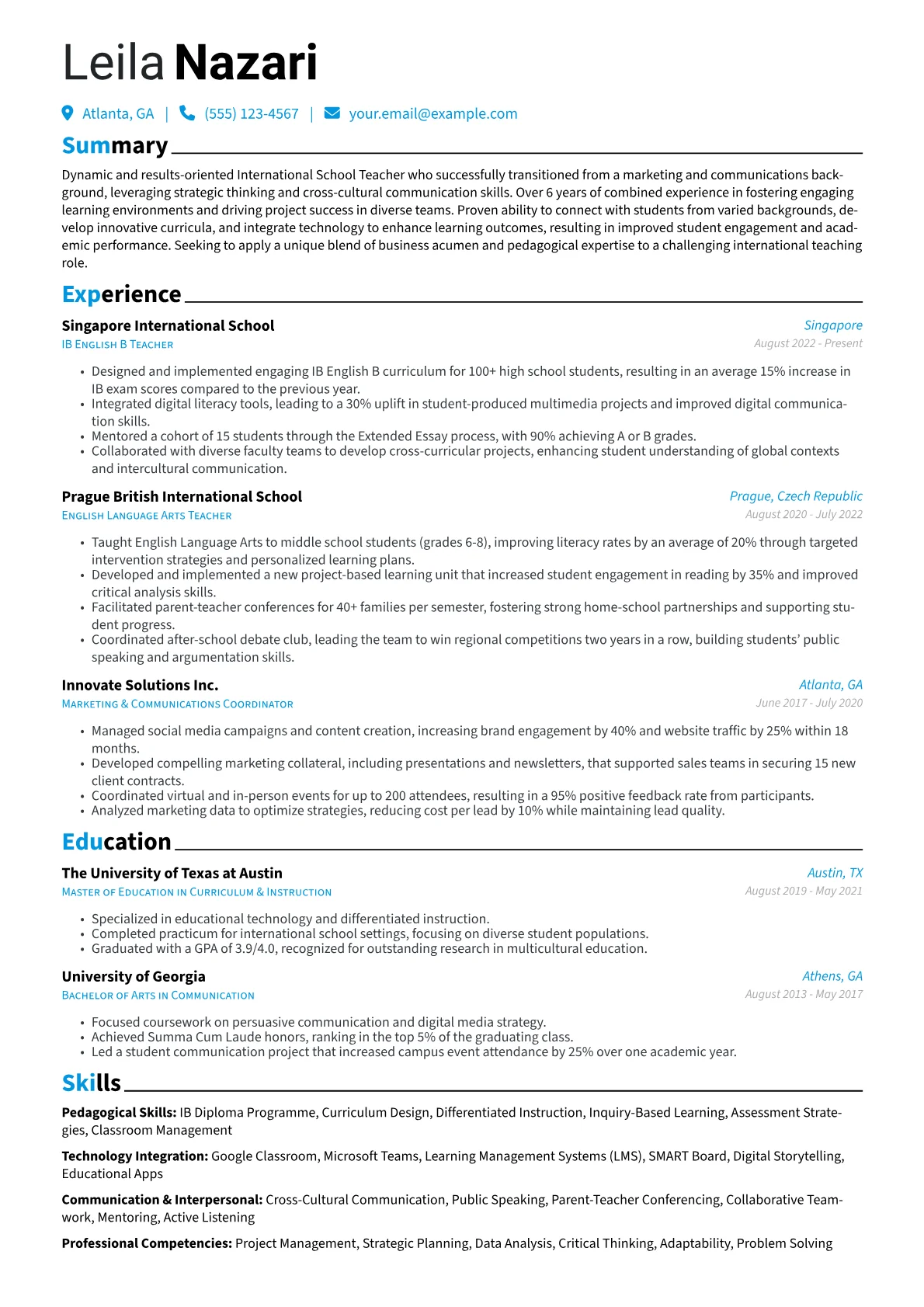 Career changer version - Page 1
