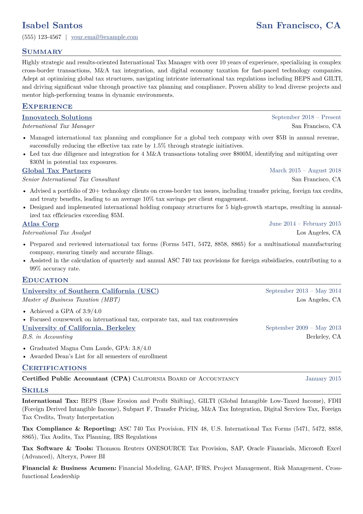 International Tax version - Page 1