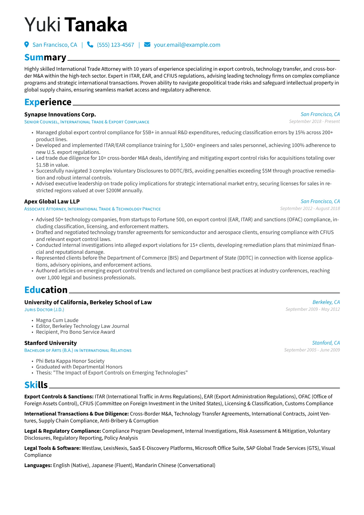 International Trade version - Page 1