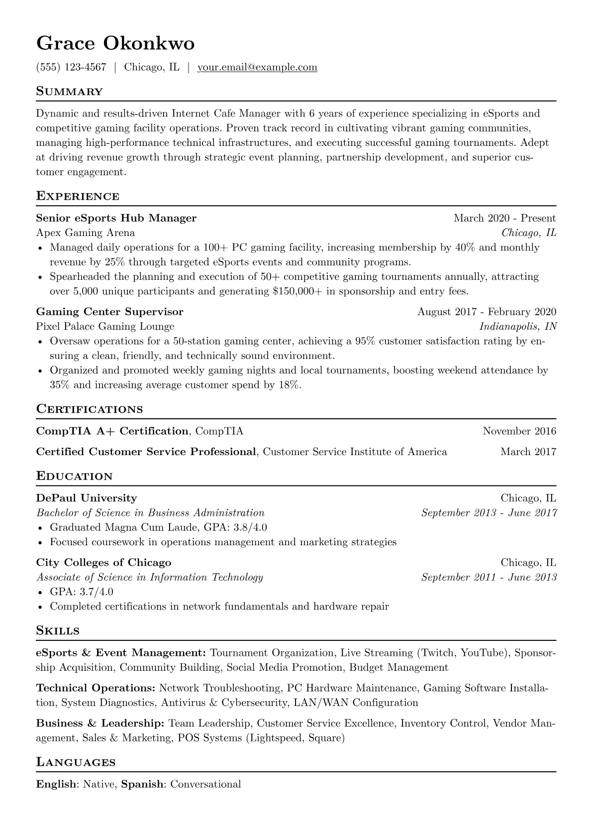 eSports & Gaming Hub version - Page 1