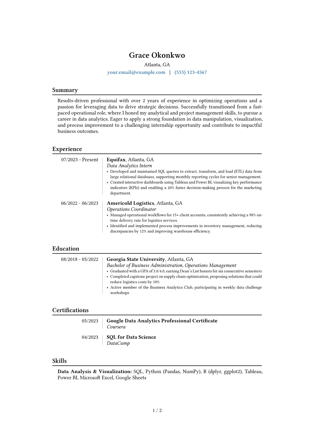 Career changer version - Page 1