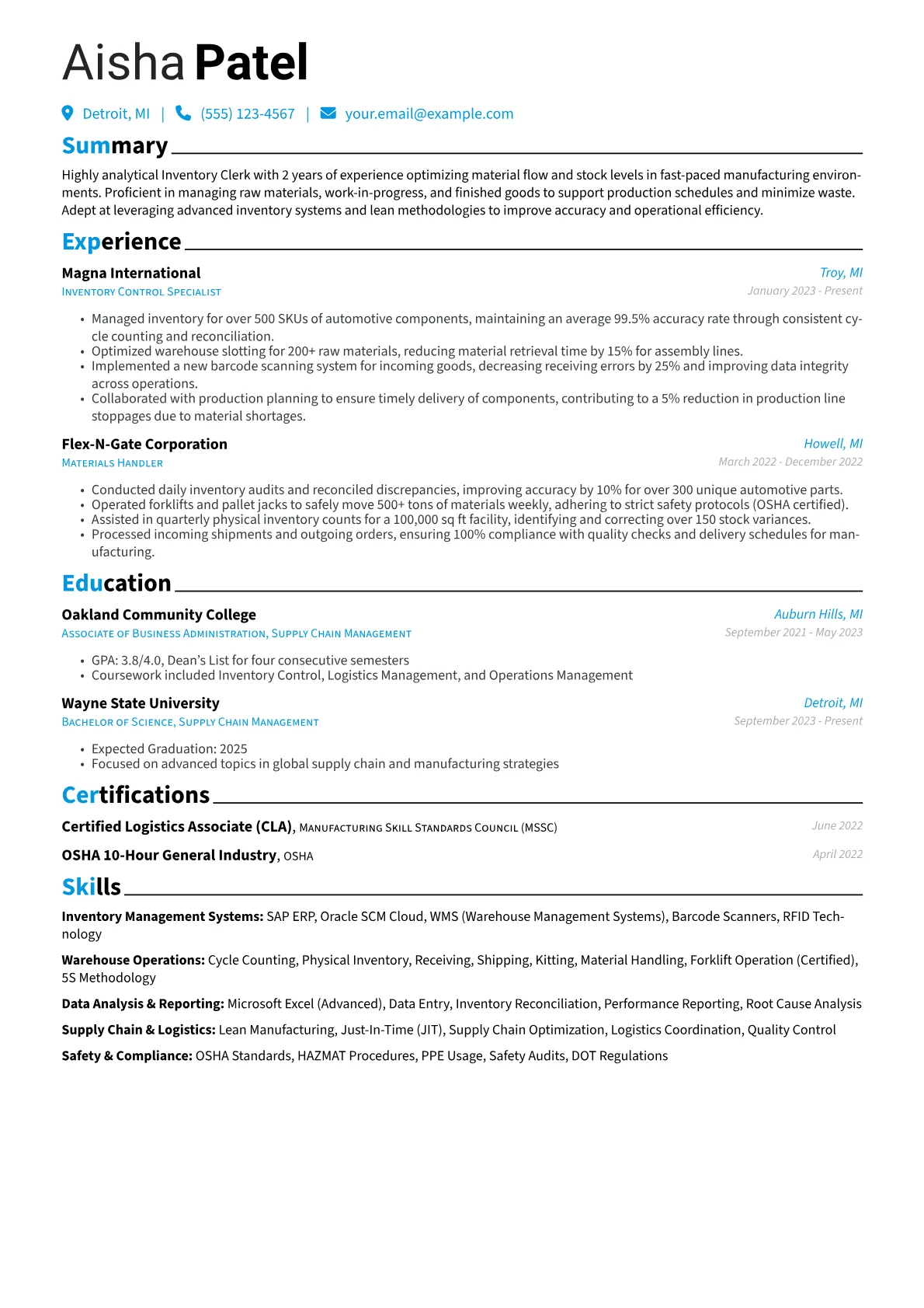 Manufacturing version - Page 1