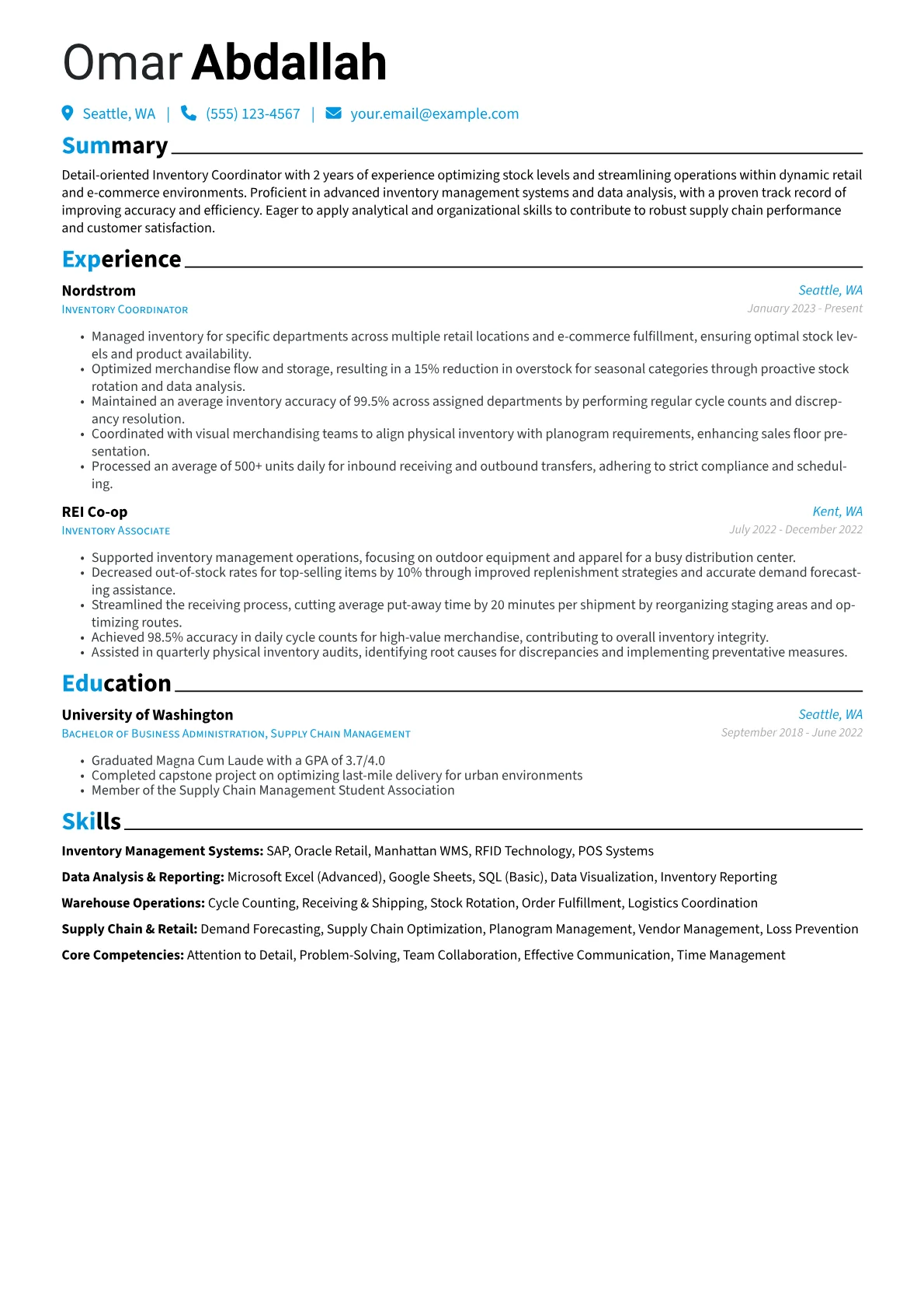 Entry Level Inventory version - Page 1