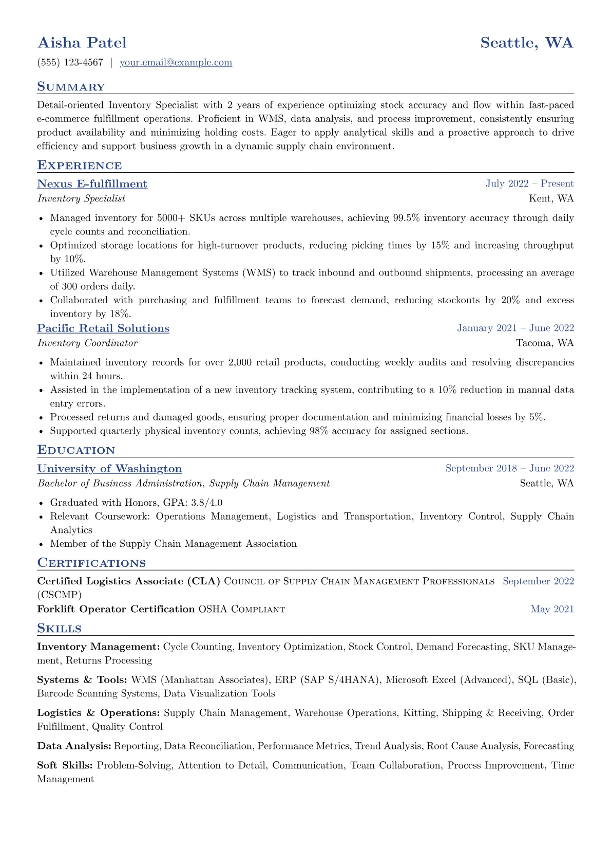 Inventory Management version - Page 1