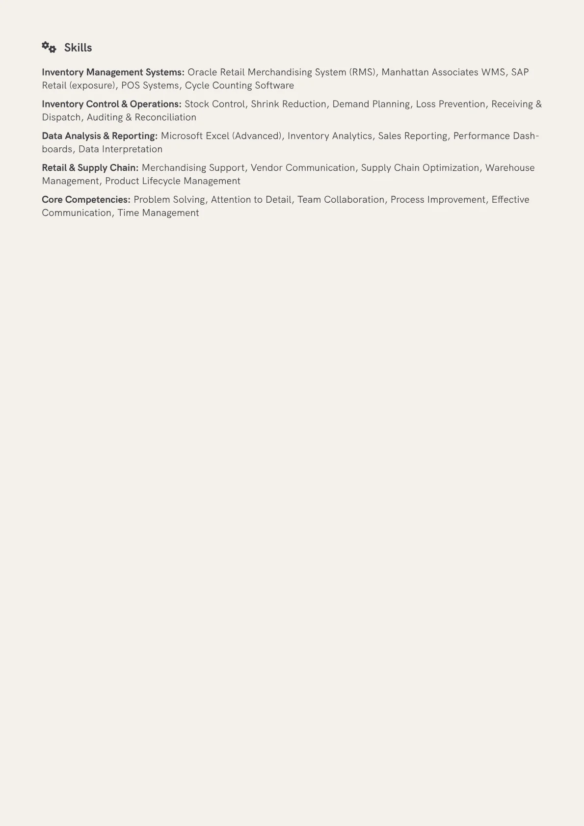 Inventory Specialist version - Page 2