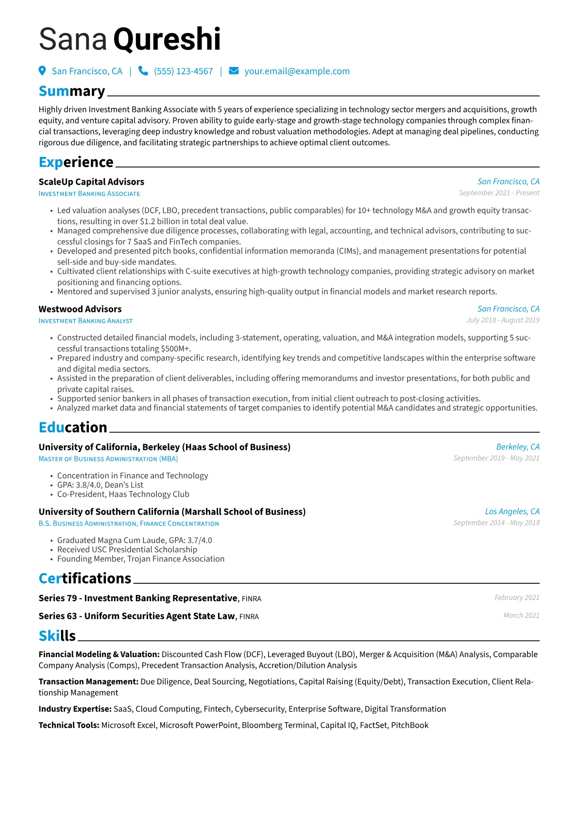 Investment Banking version - Page 1