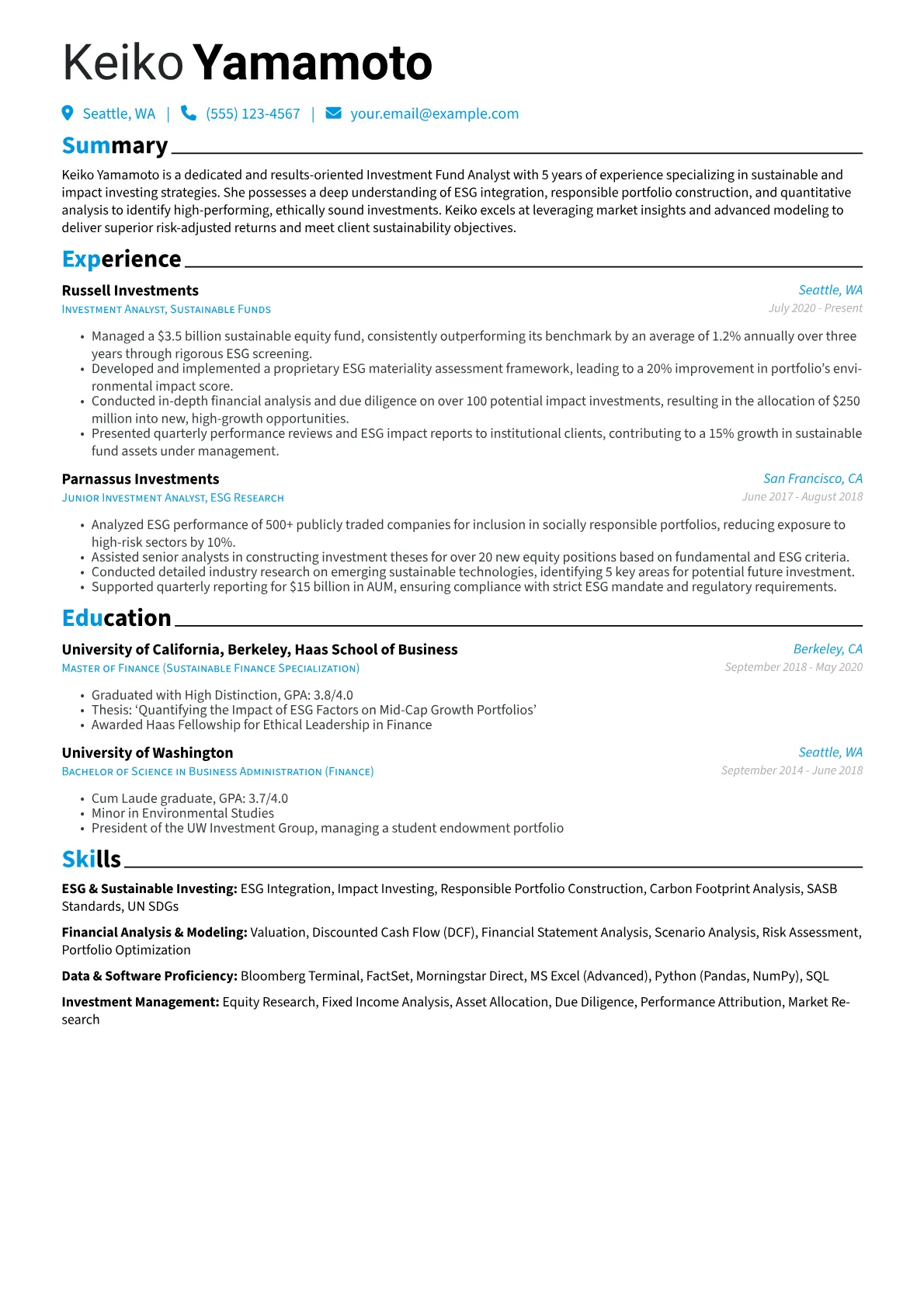 Investment Fund version - Page 1