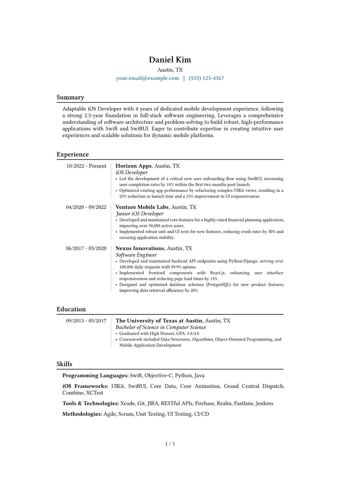 Career changer version - Page 1