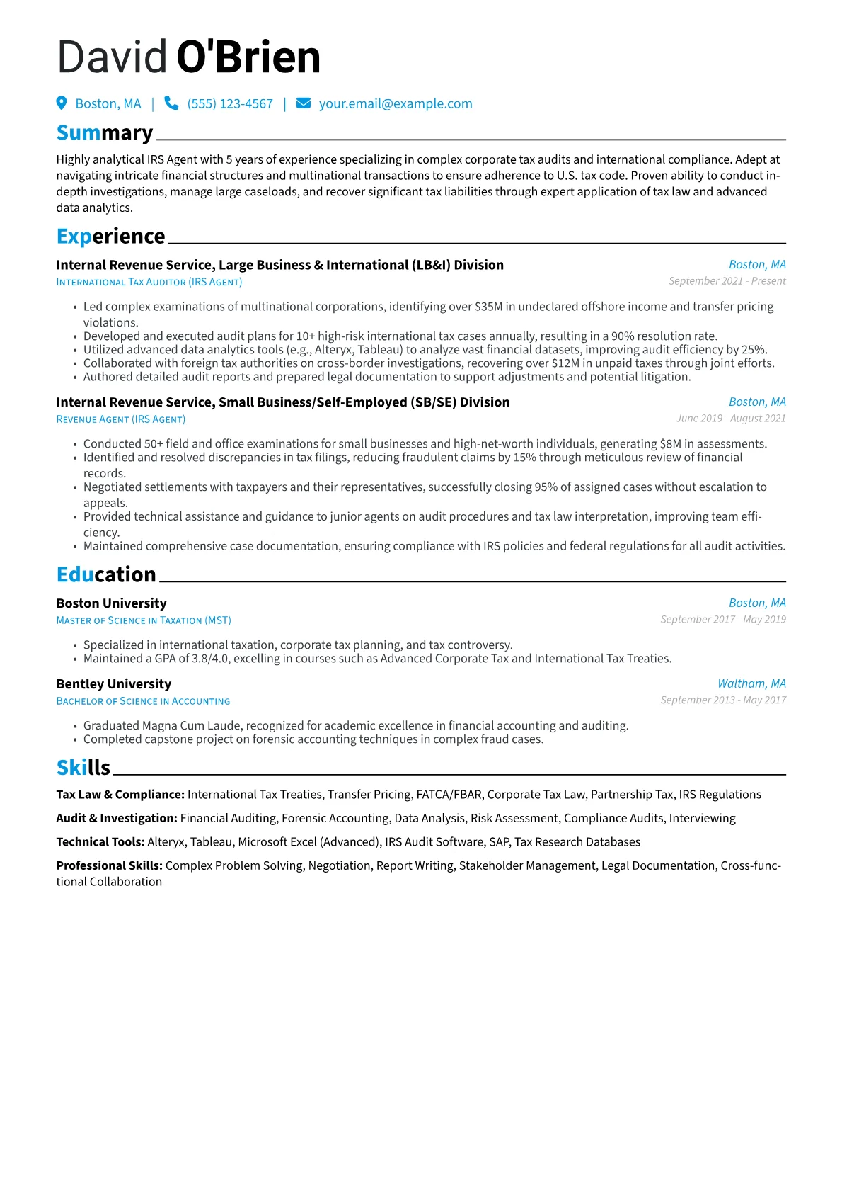 IRS Agent - Corporate version - Page 1