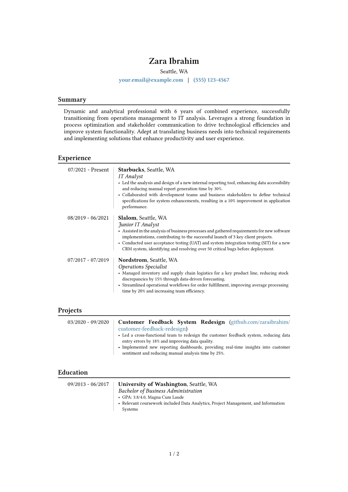 Career changer version - Page 1