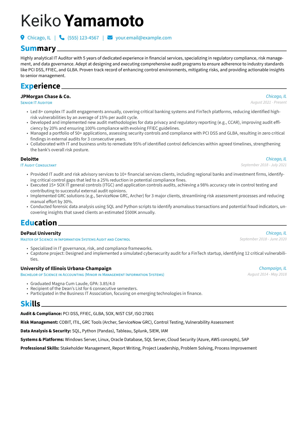 IT Auditor - Financial version - Page 1