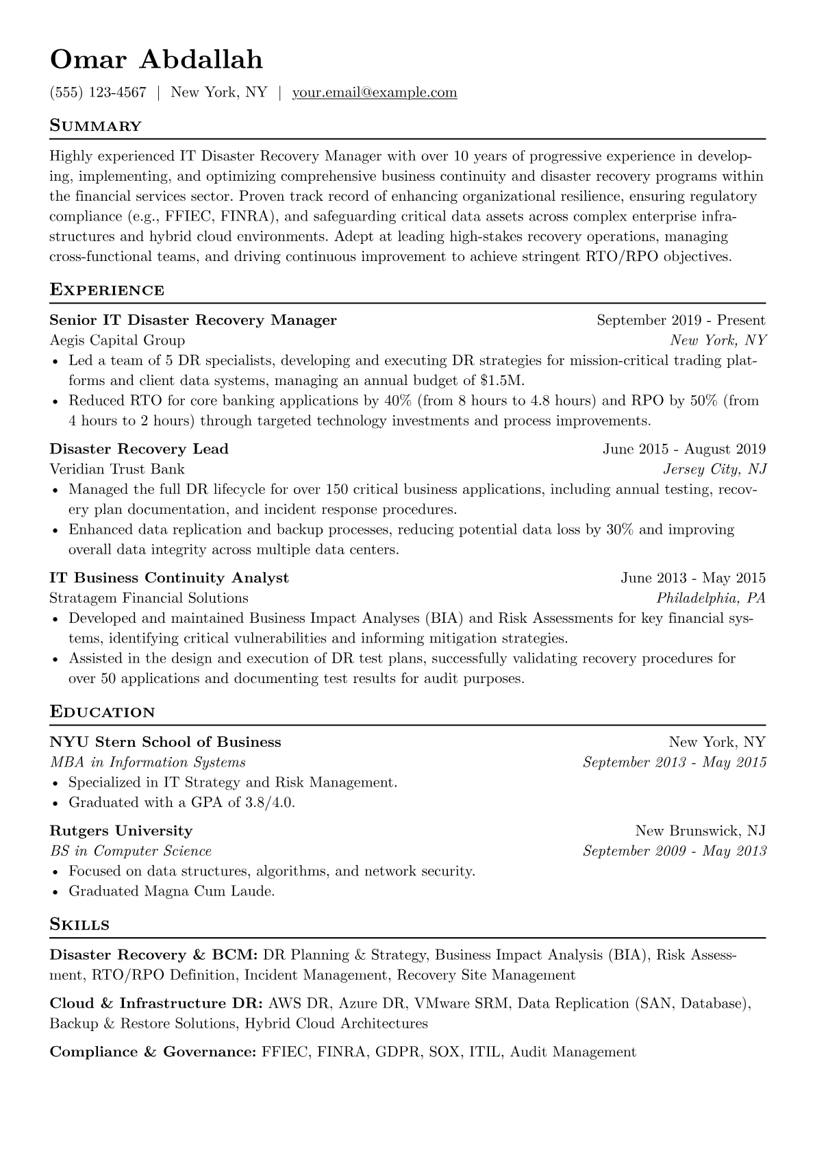 Financial Services DR version - Page 1