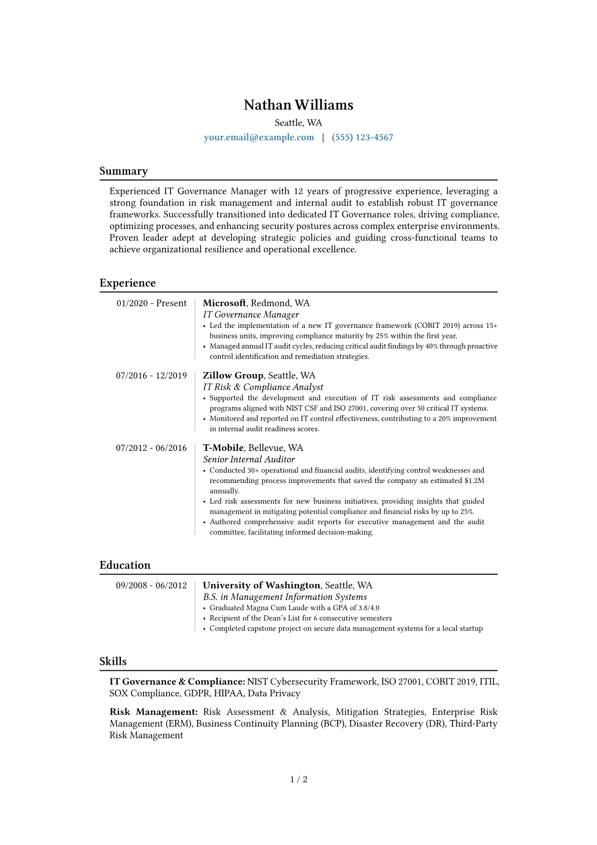Career changer version - Page 1