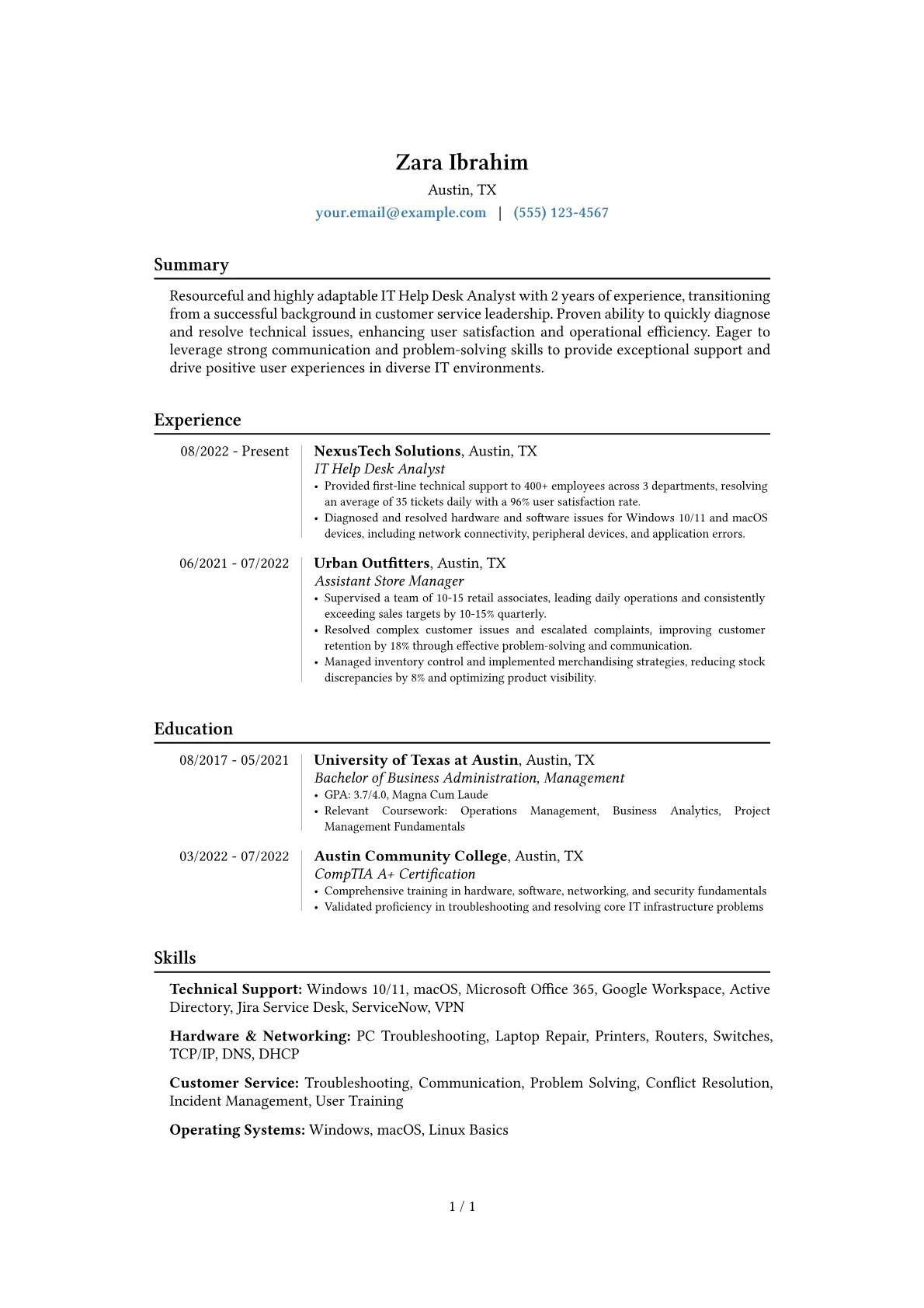Career changer version - Page 1