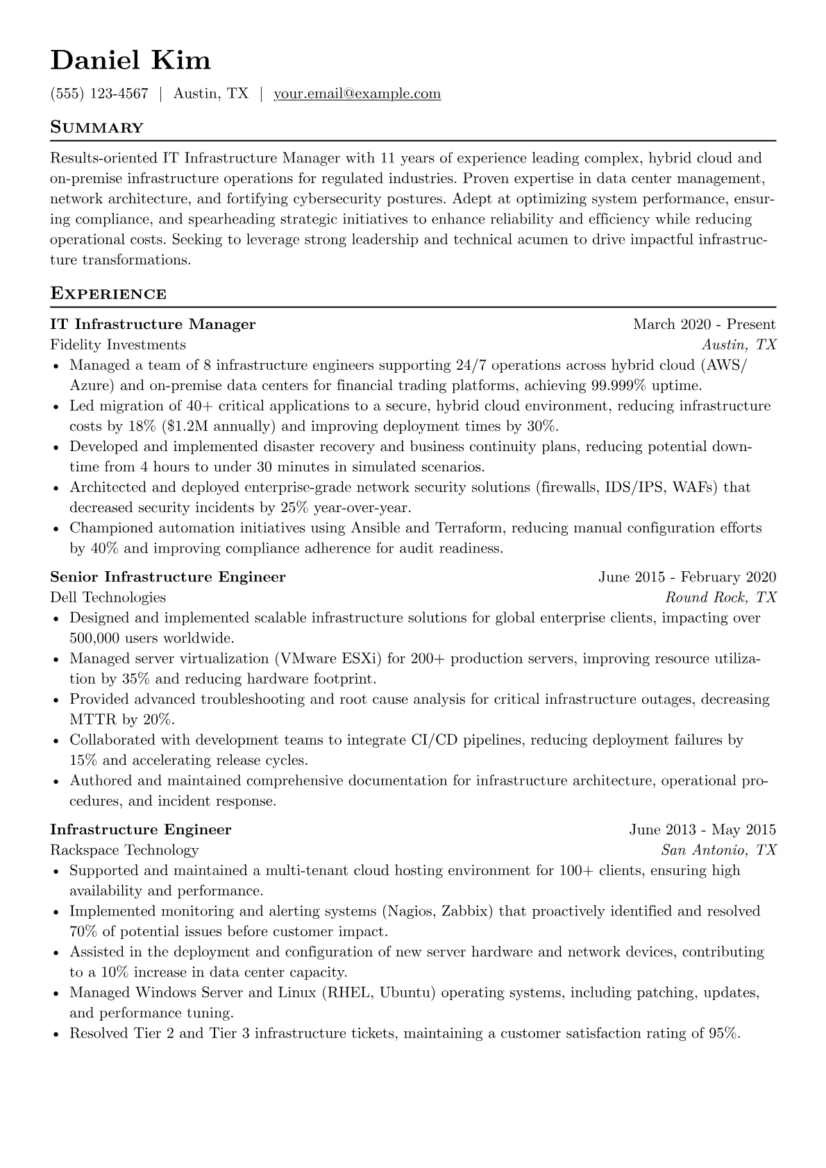 IT Infrastructure version - Page 1