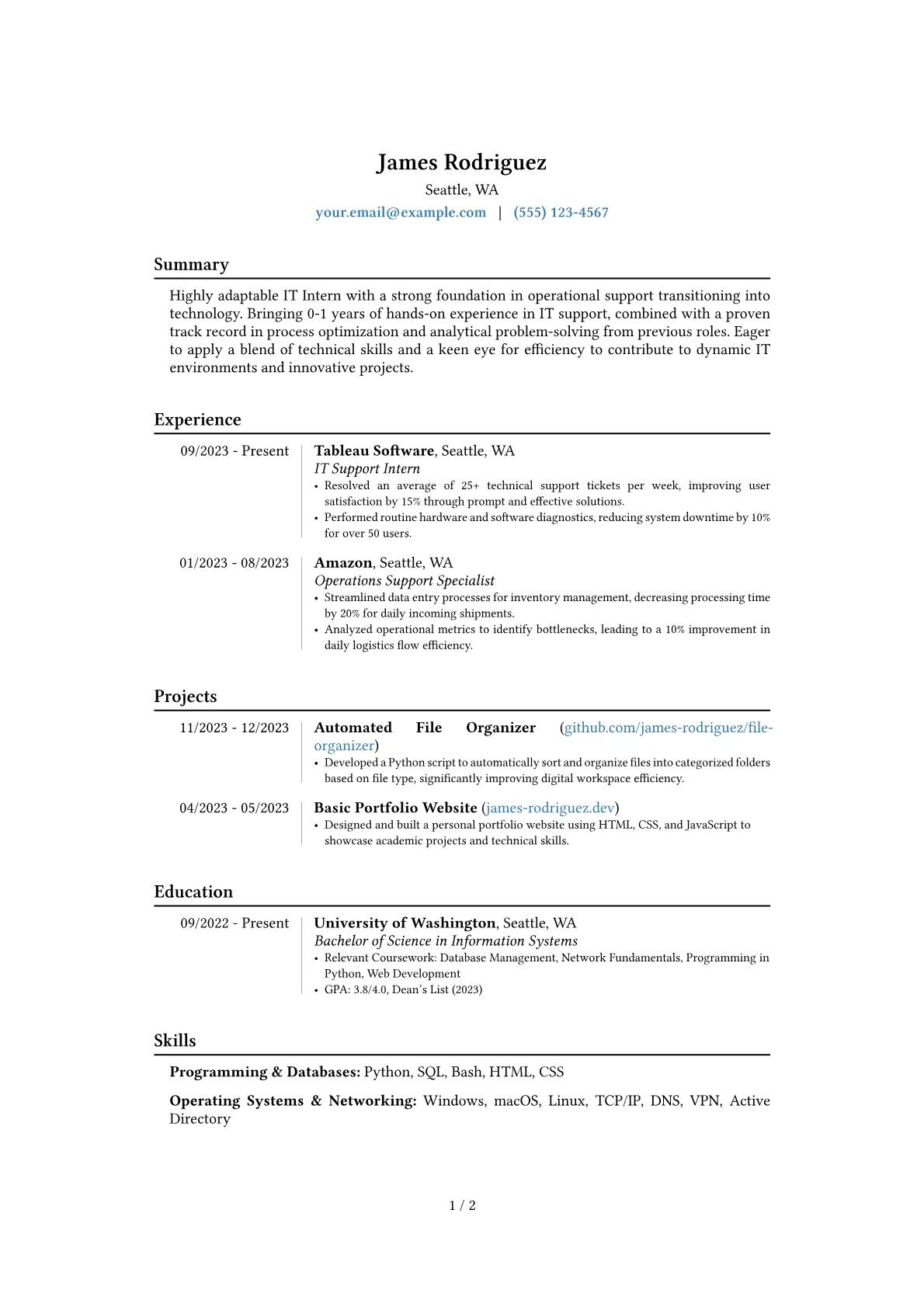 Career changer version - Page 1