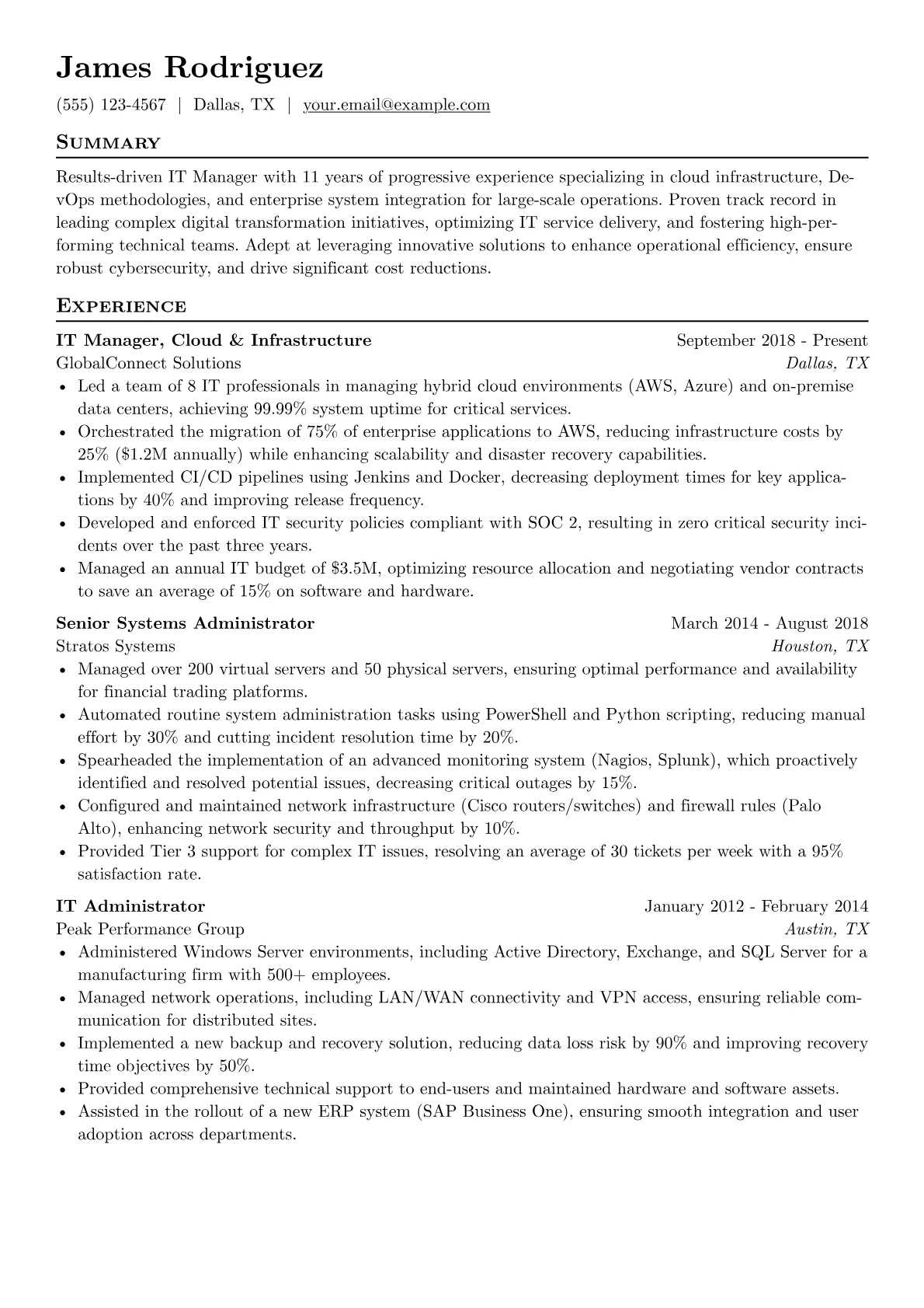 Cloud & DevOps Specialist version - Page 1