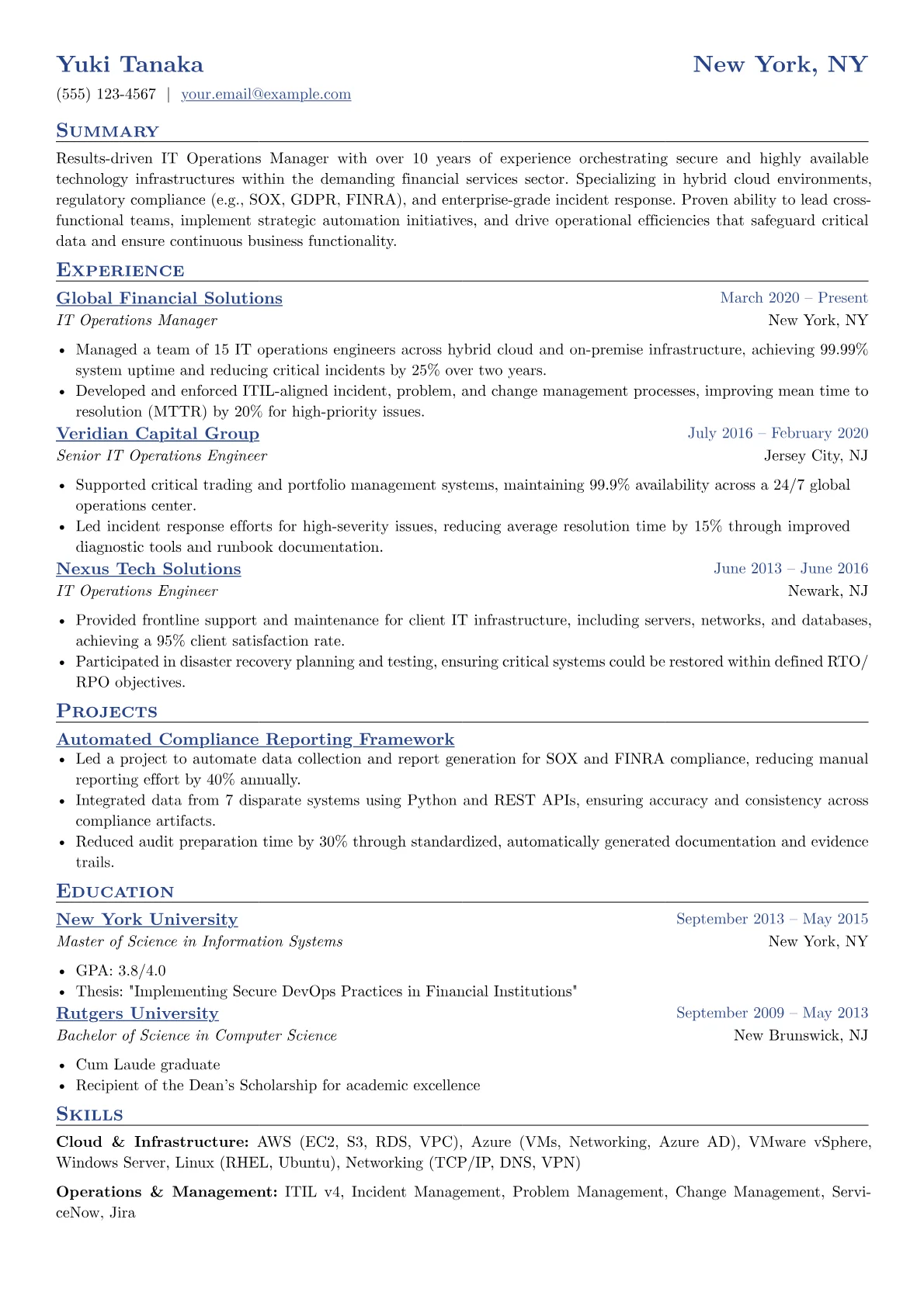 Financial Services IT version - Page 1