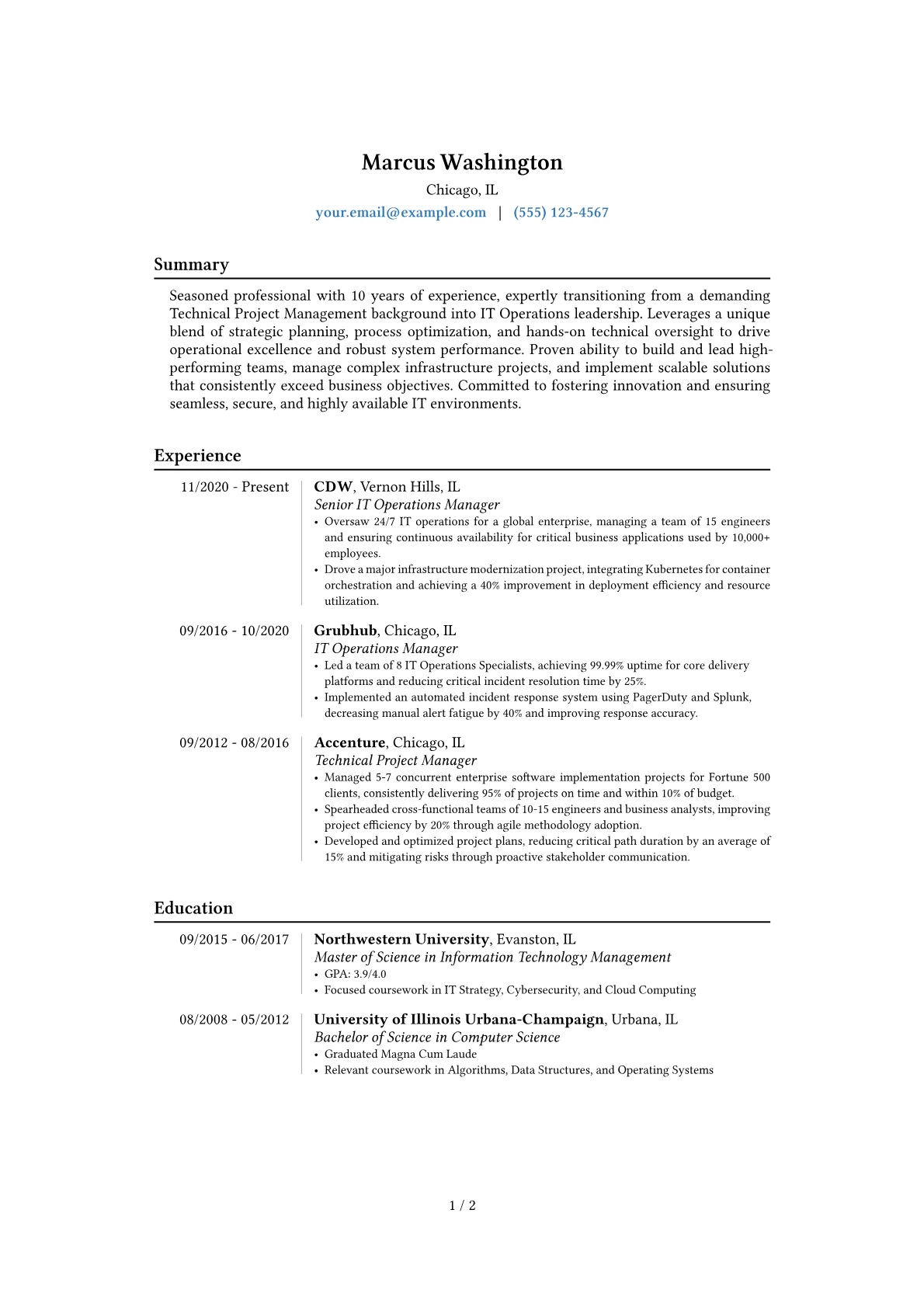 Career changer version - Page 1