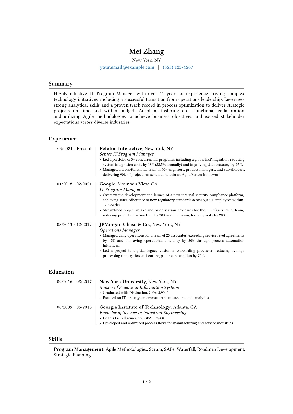 Career changer version - Page 1