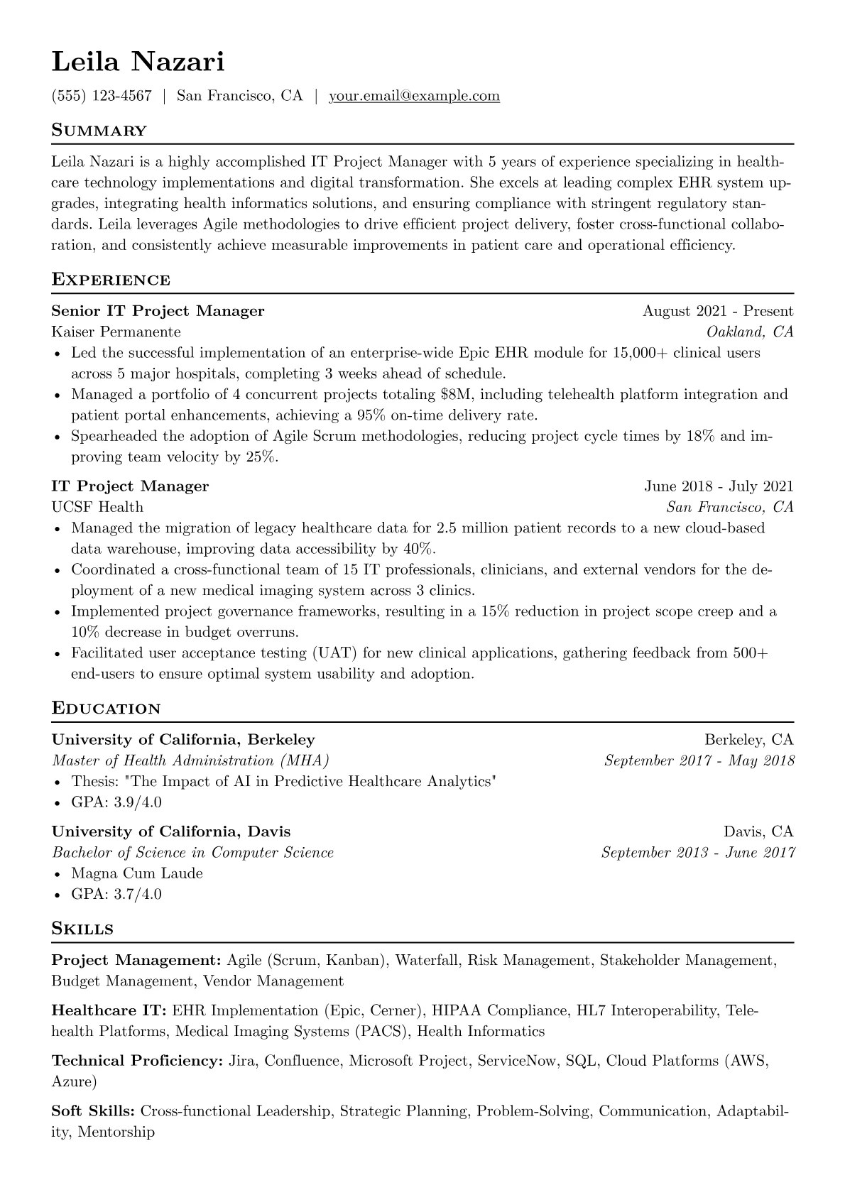 Healthcare IT Project version - Page 1