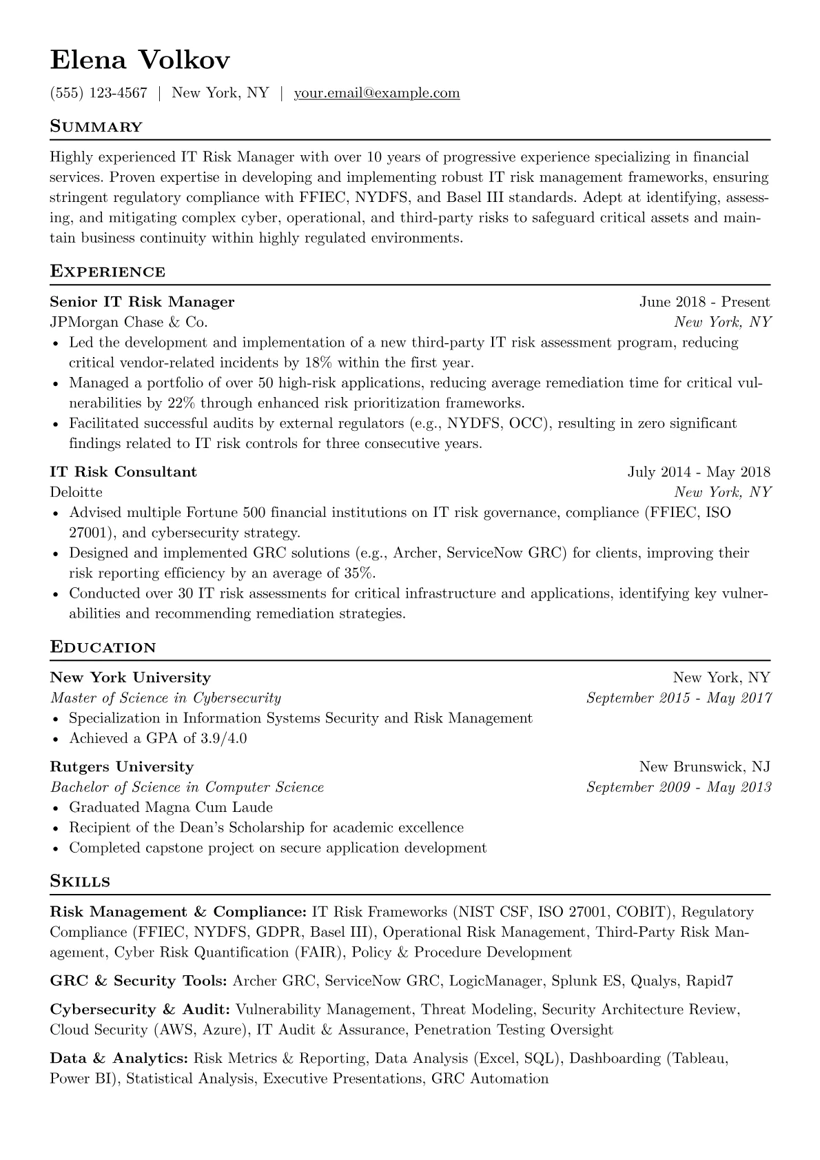 Financial Services IT version - Page 1