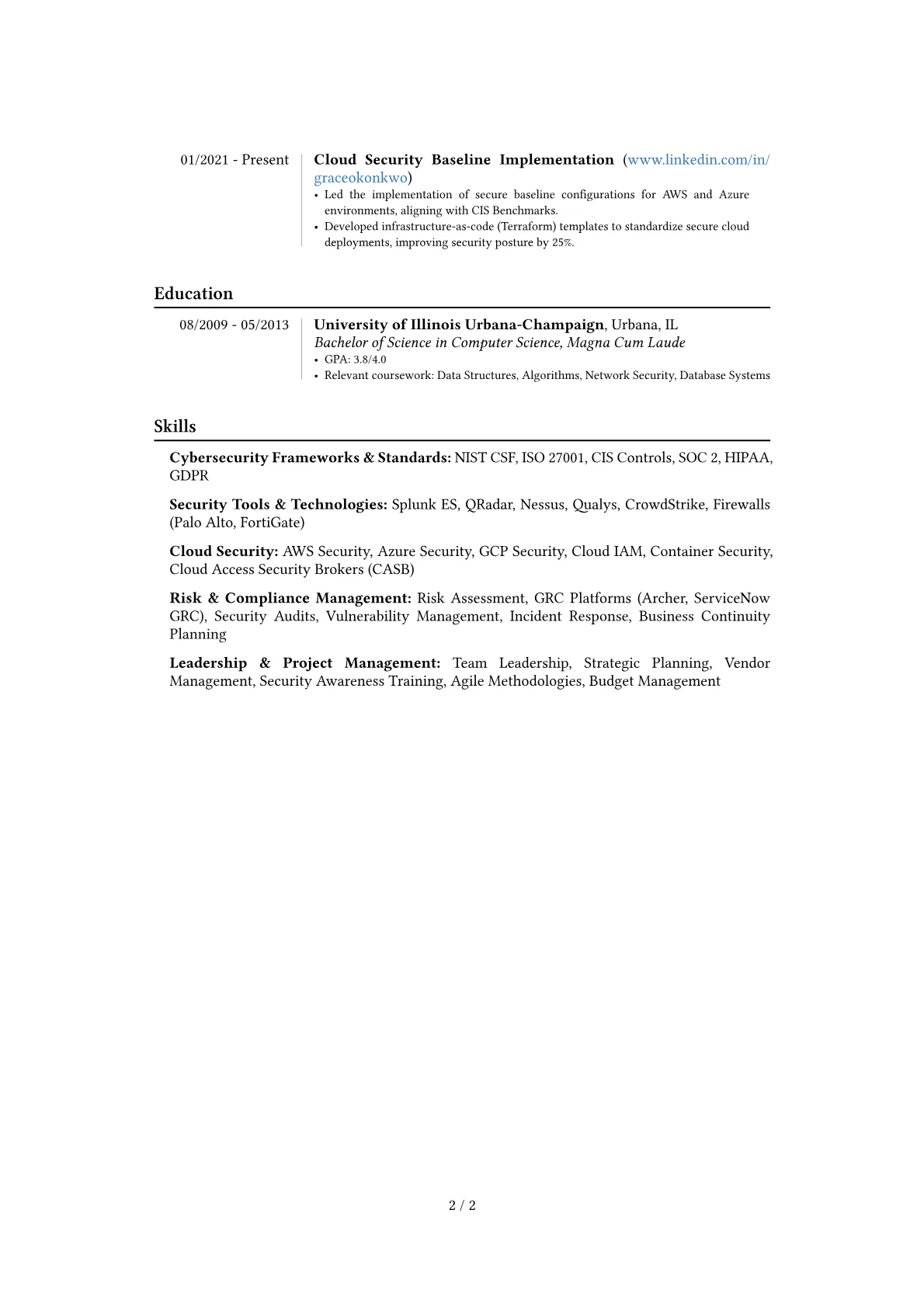 Career changer version - Page 2