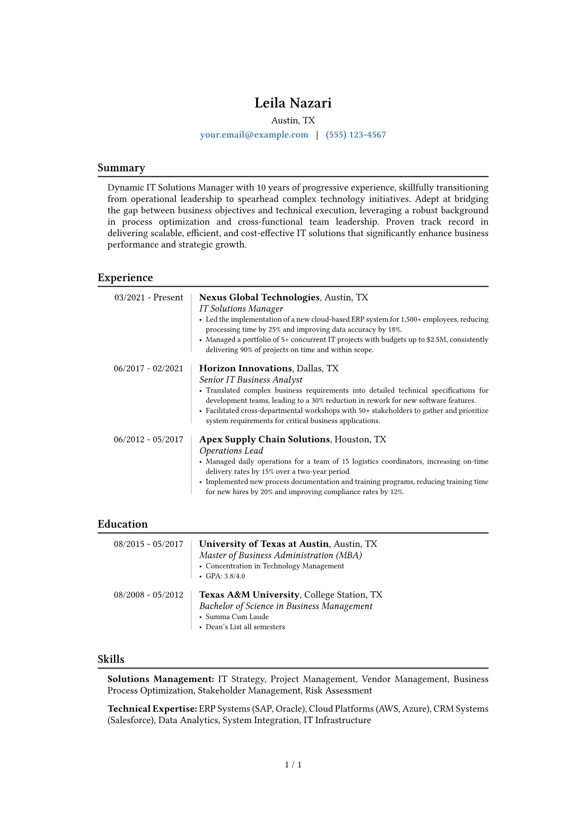 Career changer version - Page 1