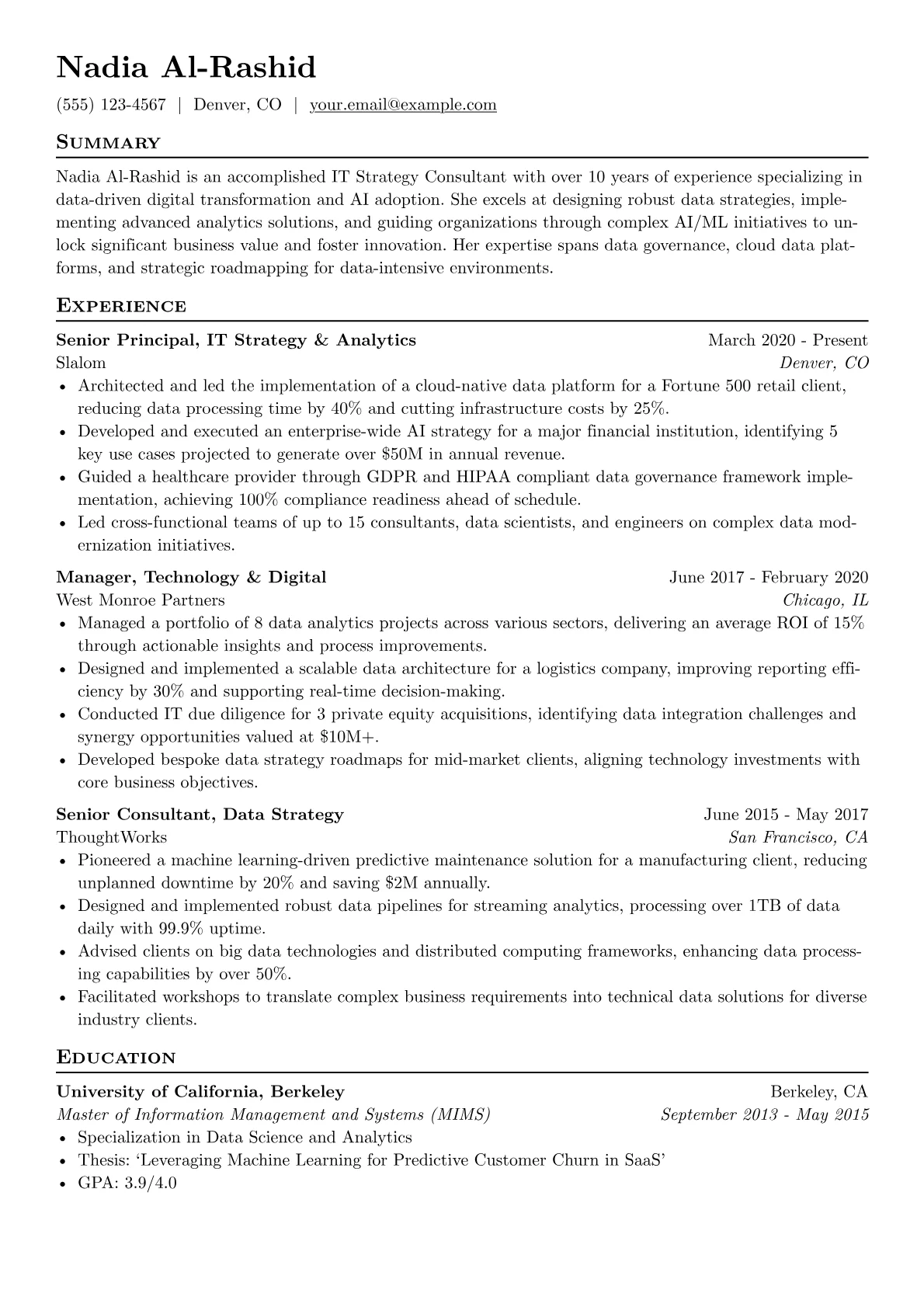 Data & AI Strategy Focus version - Page 1