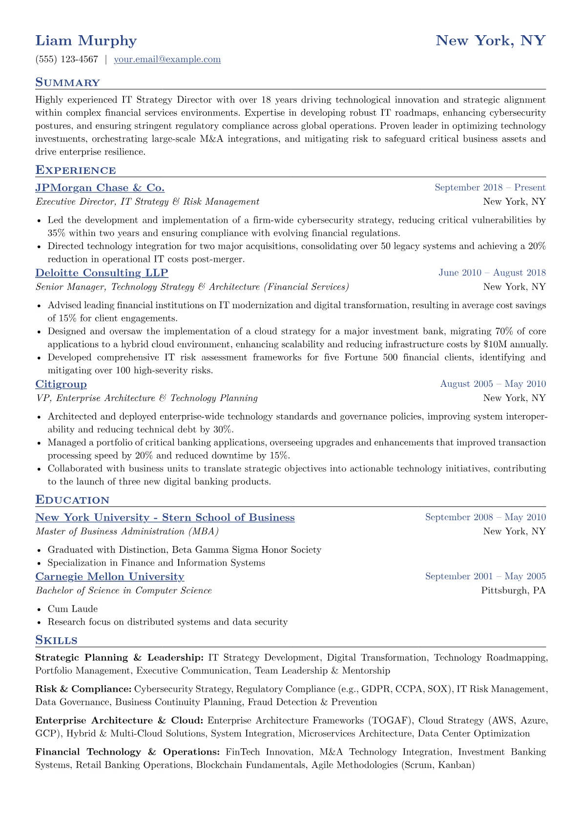 Financial Services IT version - Page 1