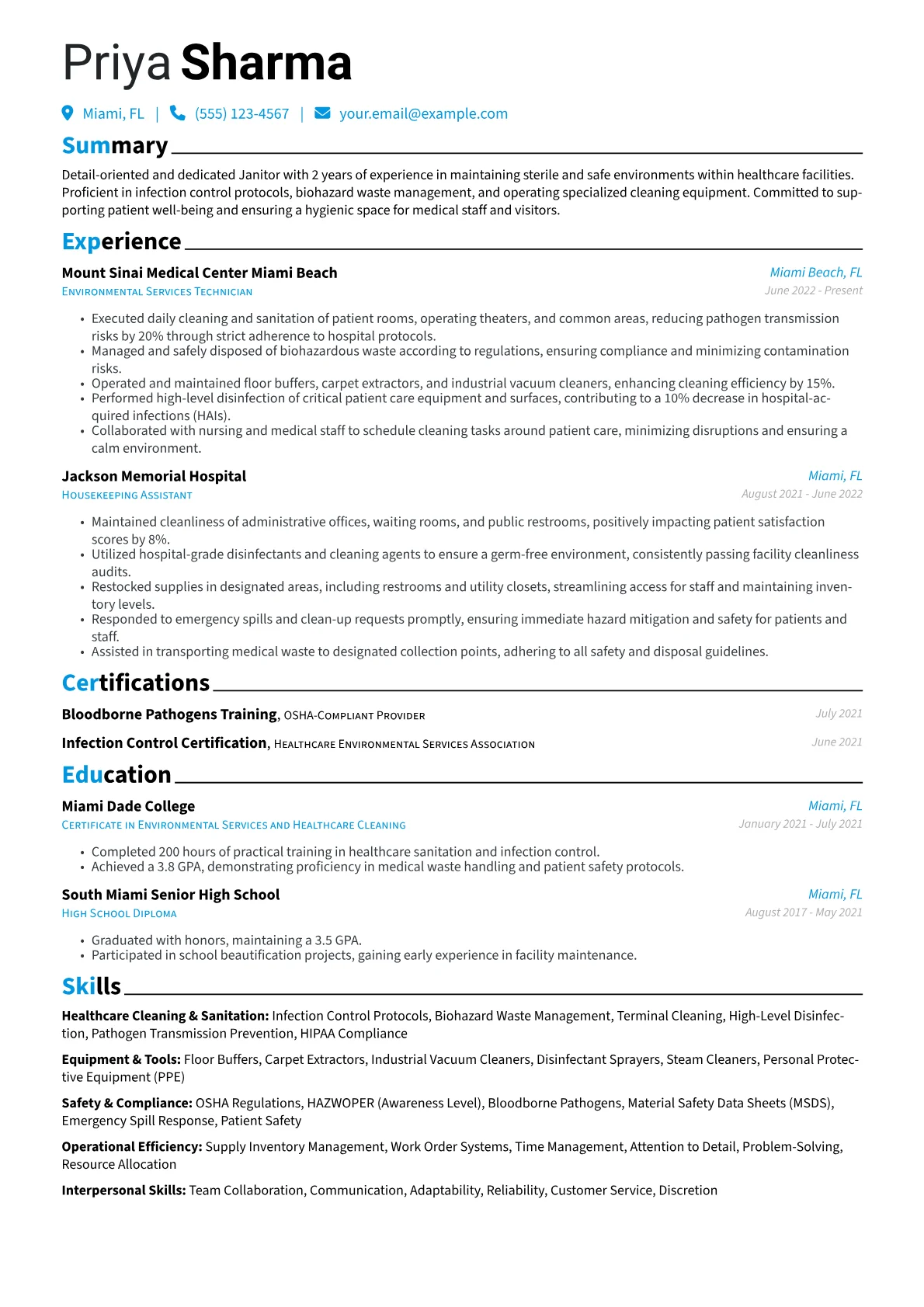 Healthcare Janitor version - Page 1