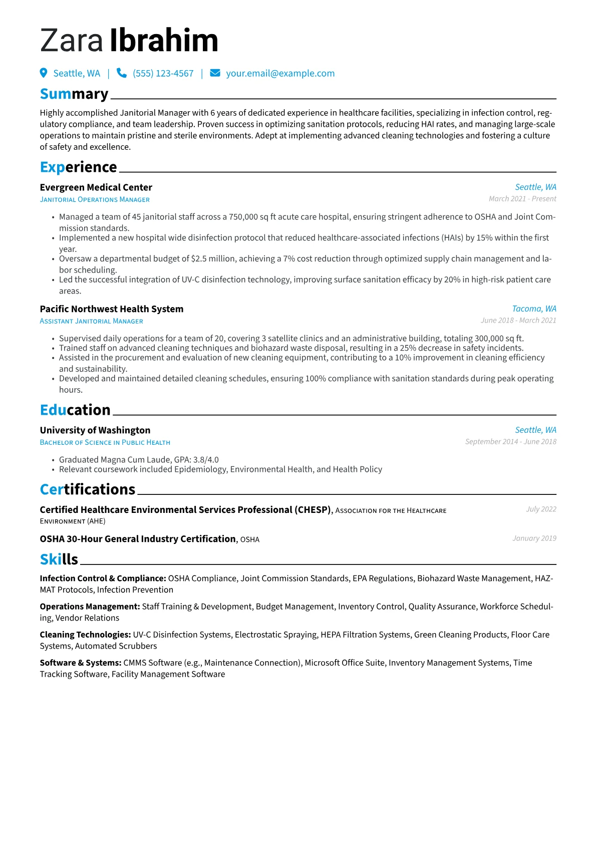 Healthcare Facilities version - Page 1