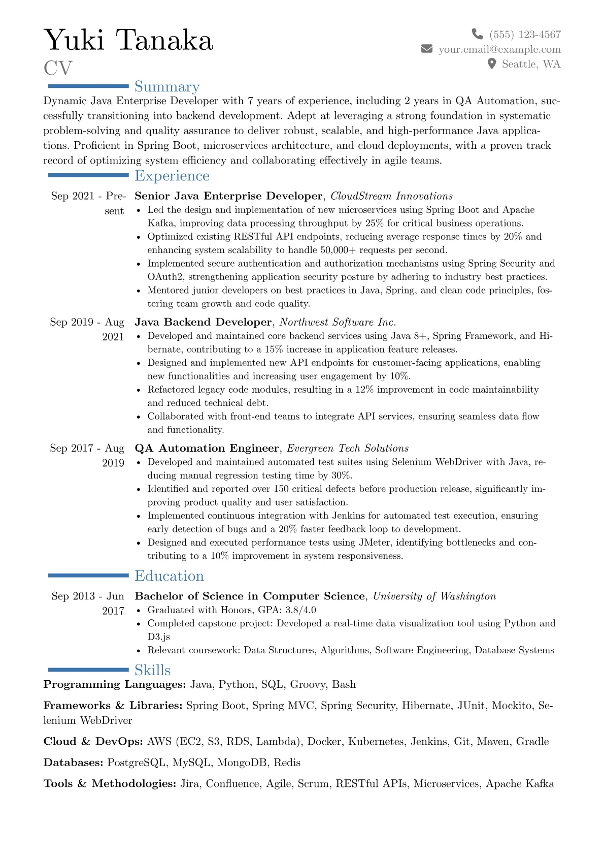 Career changer version - Page 1