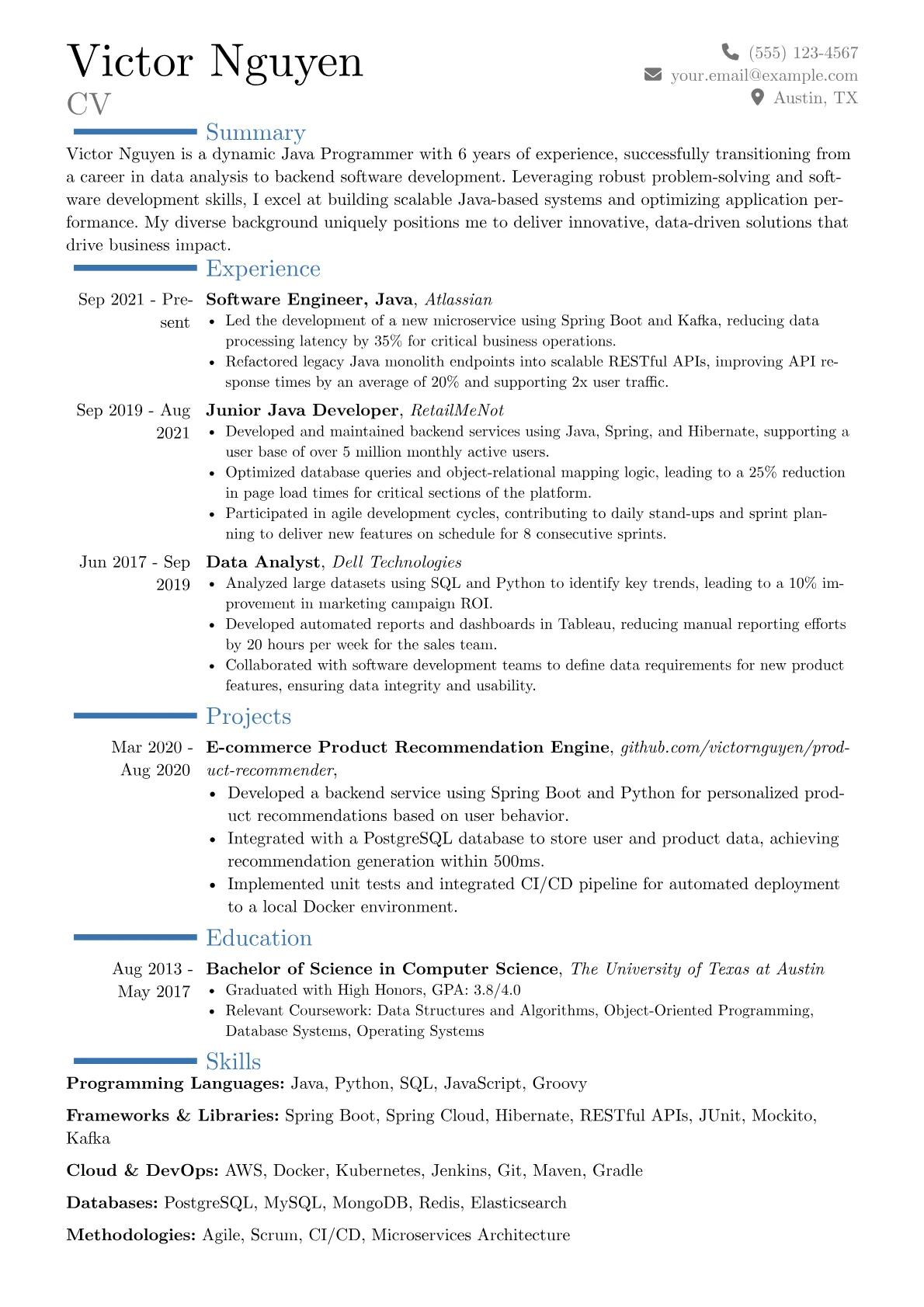 Career changer version - Page 1