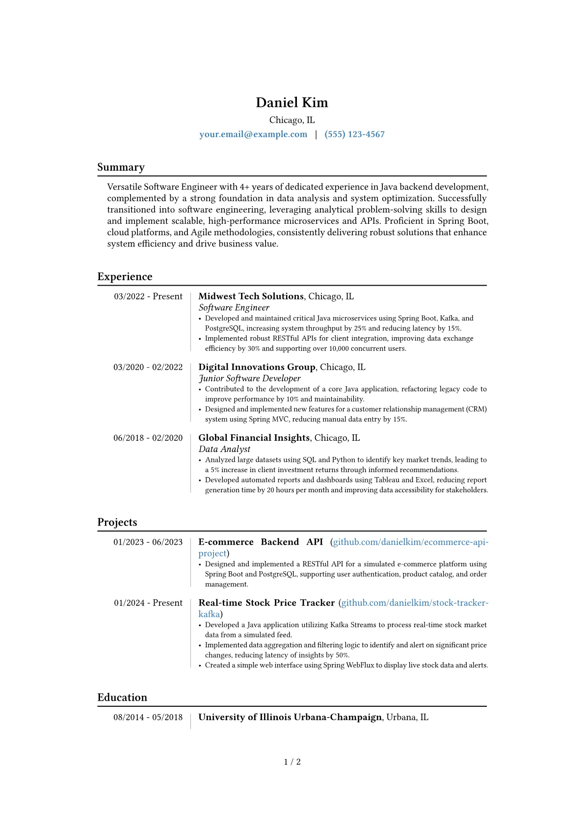 Career changer version - Page 1