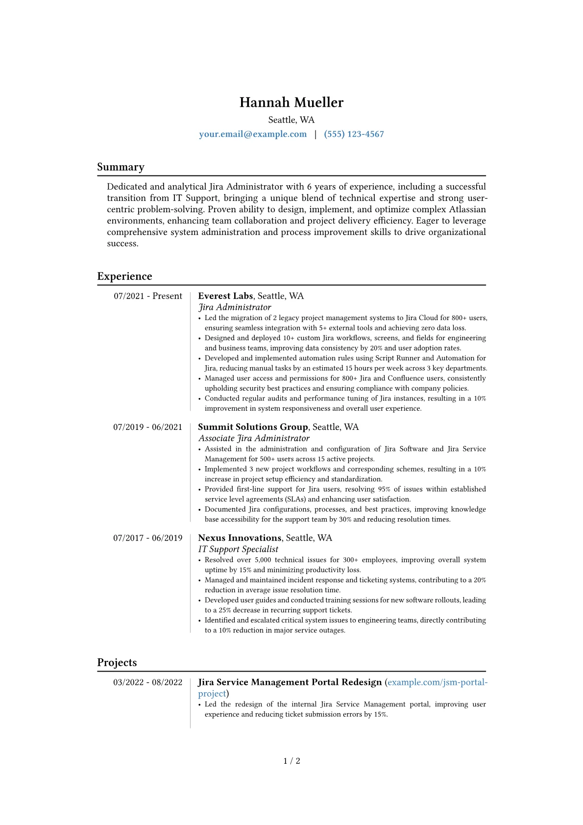 Career changer version - Page 1