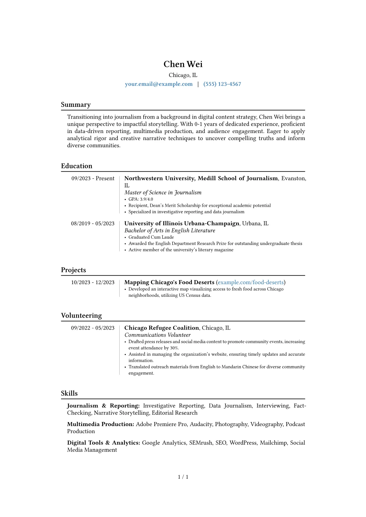 Career changer version - Page 1