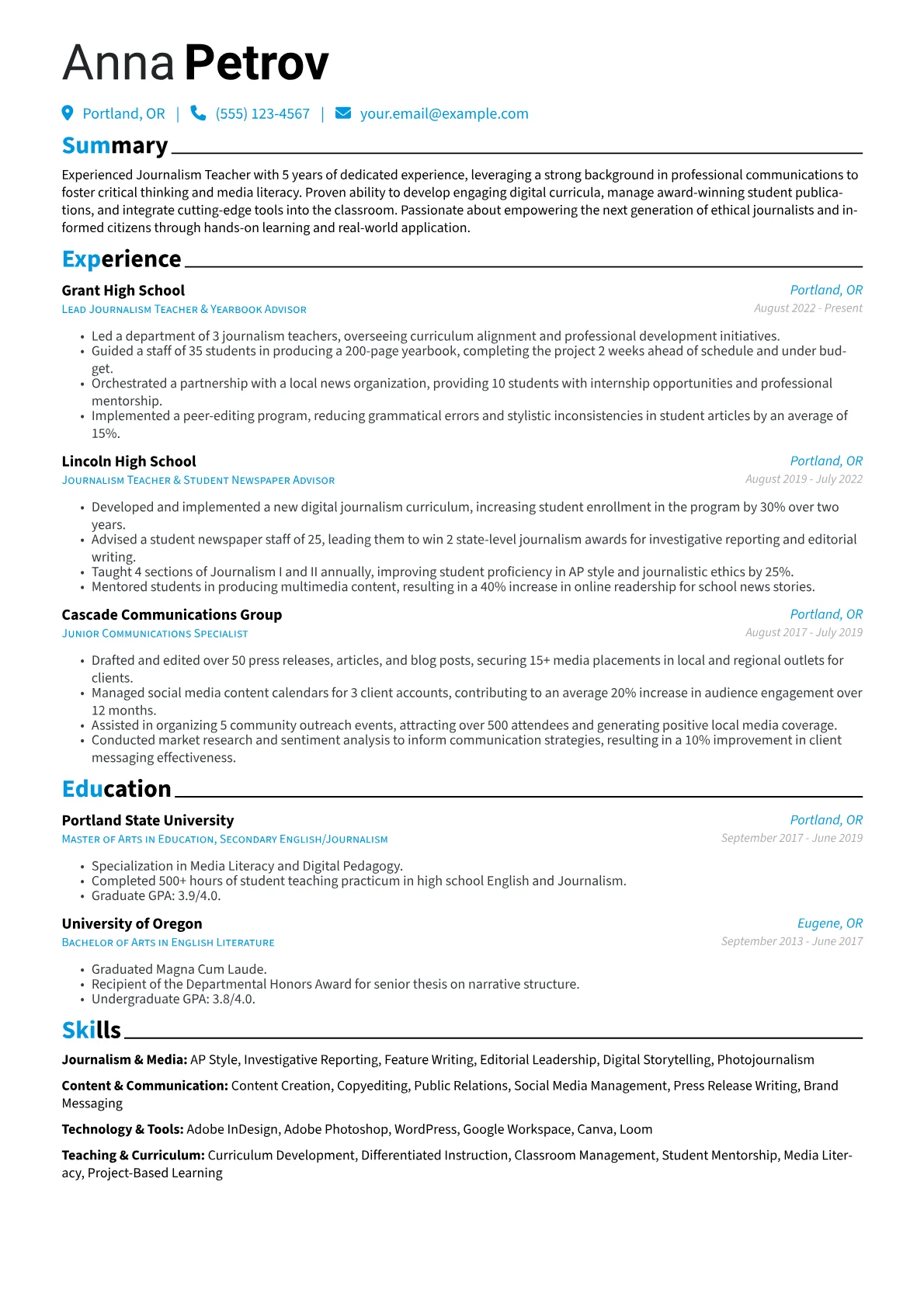Career changer version - Page 1
