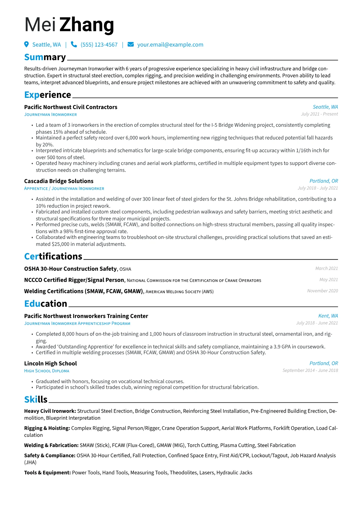Journeyman Ironworker version - Page 1