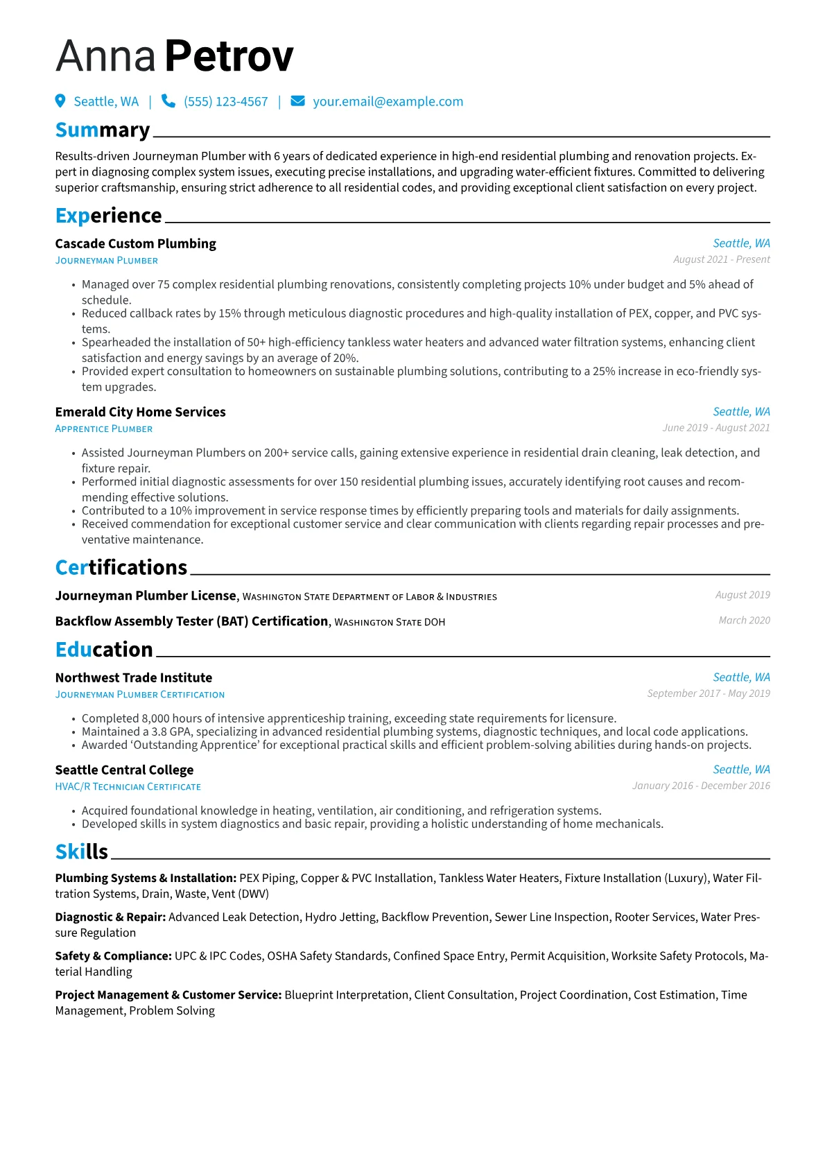 Residential version - Page 1