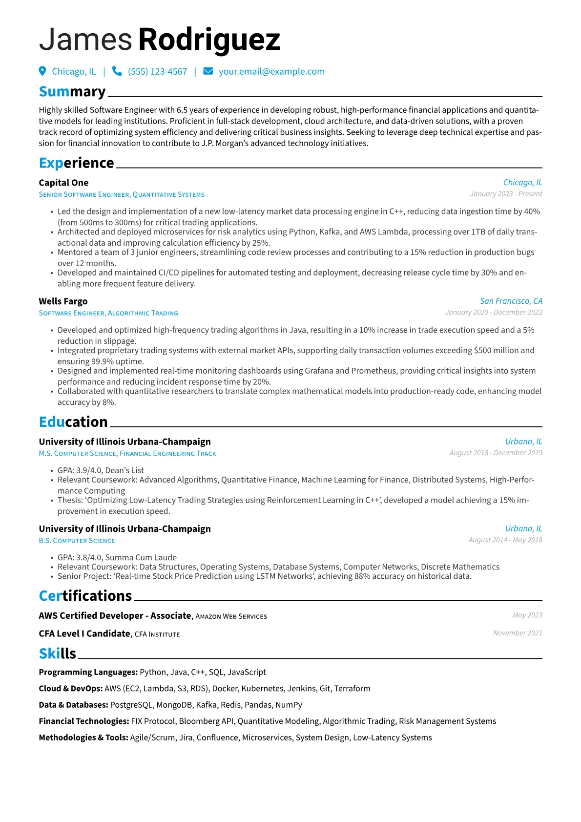 Software Engineer version - Page 1
