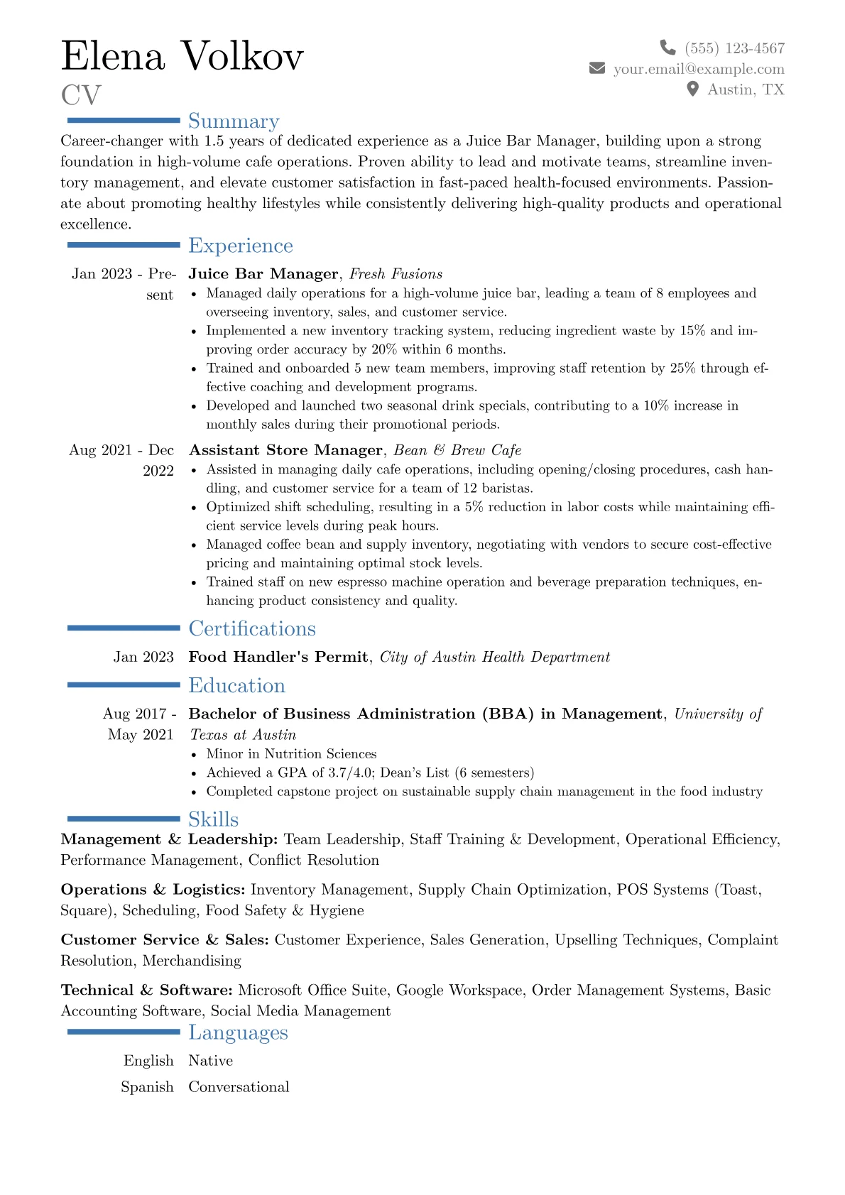 Career changer version - Page 1