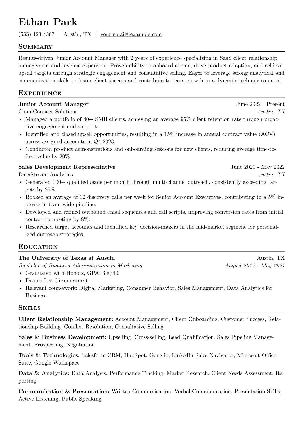 Client Relationship version - Page 1