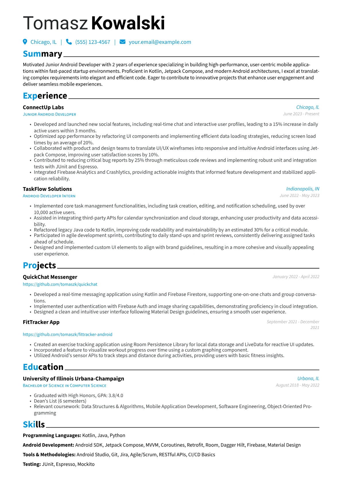 Junior Android version - Page 1