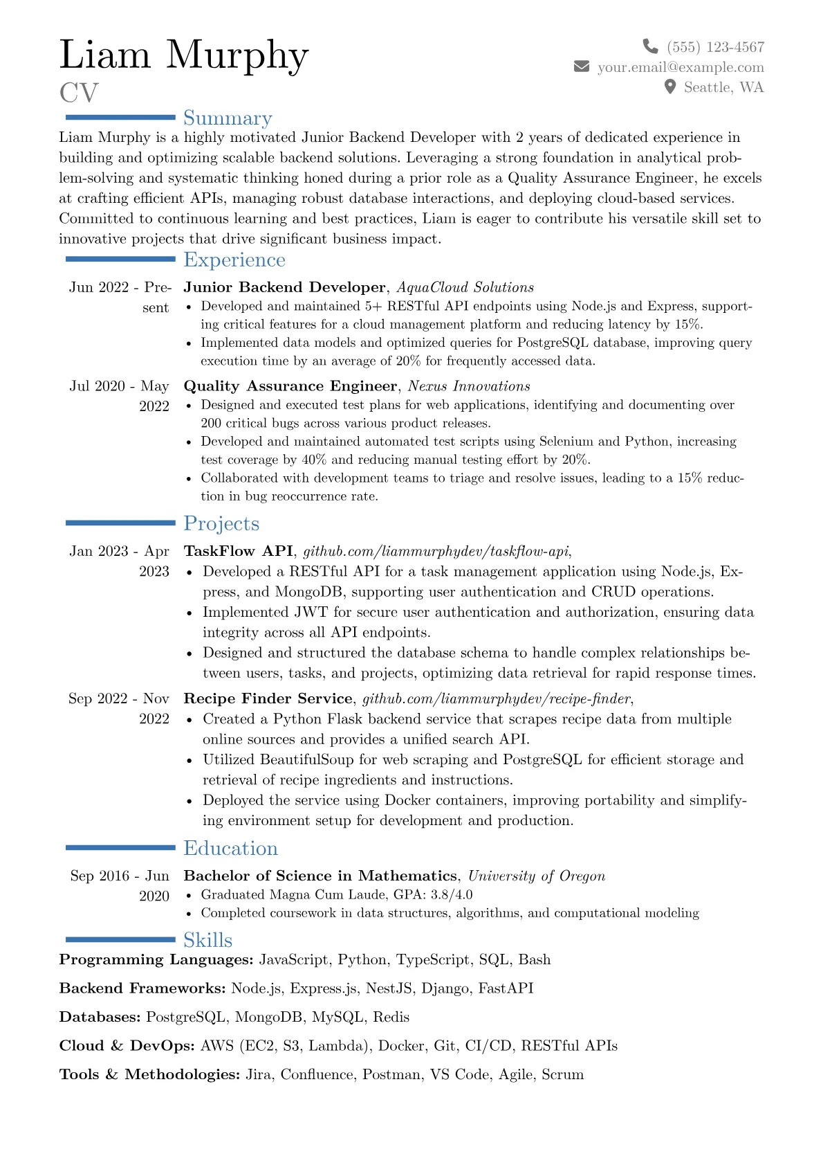 Career changer version - Page 1