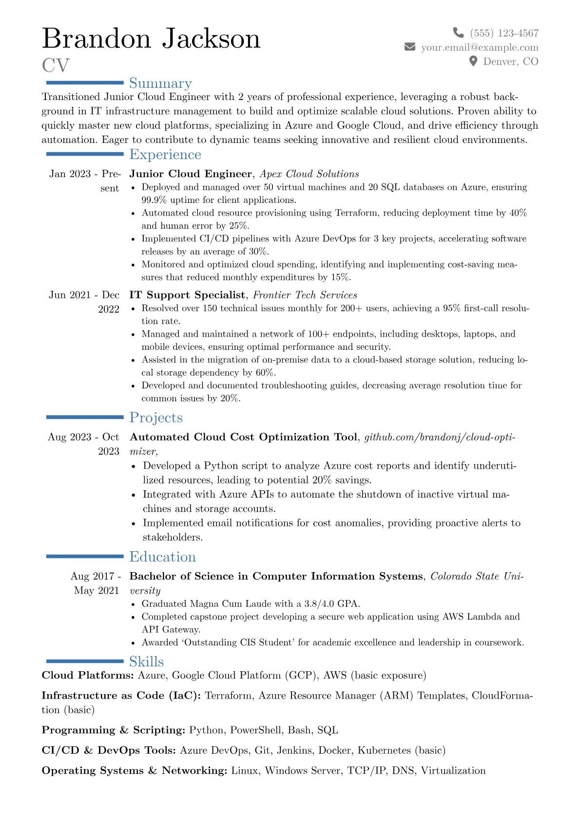 Career changer version - Page 1