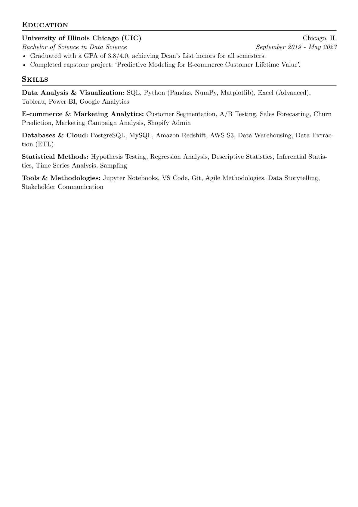 E-commerce Analytics version - Page 2