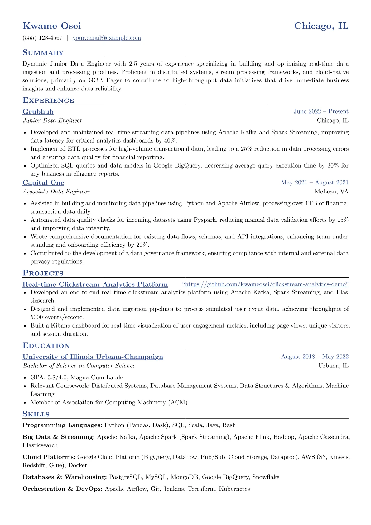 Junior Data Engineer version - Page 1