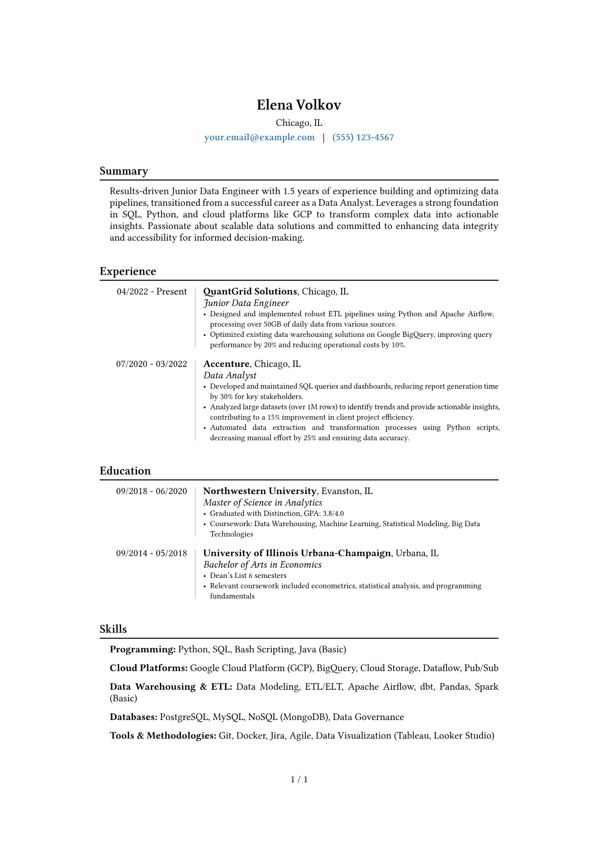 Career changer version - Page 1